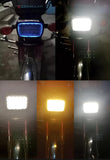 5 function led headlight 15 led white and Fog light  high beam 15 led fog bike headlight for 70 & 125/All functions led light