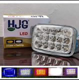 5 function led headlight 15 led white and Fog light  high beam 15 led fog bike headlight for 70 & 125/All functions led light