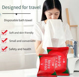 1 PCs Of Compressed Bath Towels Disposable Face Towels Large Magical Towel Portable Travel Strong Water Absorption Large Travel Hotel Towels Size 70 X 140 Cm