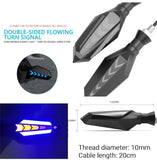 Bike Indicator Slide Arrow Running Style With Lava DRL Red - Yellow 4 Pcs Set