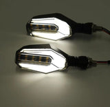 4Pcs Motorbike Universal LED Indicator With  DRL And Yellow Parking Light For all bikes (Random Color)