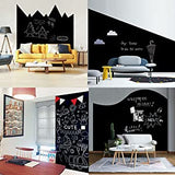 Large Black Chalkboard Sticker Paper DIY Black Board Wall Adhesive Black Board Size (3 X 1.3 Ft)