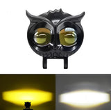 OWL Shape Fog Flash Light Low & High Beam Owl Plastic Body Spot Light For All Cars And Bikes (1pc)