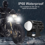 2 Pcs Mini Drive Fog Light With ( 3 Point ) Gift Fog Light For All Bikes With Yellow & White Colour . For Bike ,Car , Jeep .
