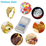 Mini Electronic Scales High Precision Pocket Digital Scale For Gold Sterling Jewelry Balance Gram For Kitchen Scale 500gx0.1g