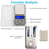 Mini Electronic Scales High Precision Pocket Digital Scale For Gold Sterling Jewelry Balance Gram For Kitchen Scale 500gx0.1g