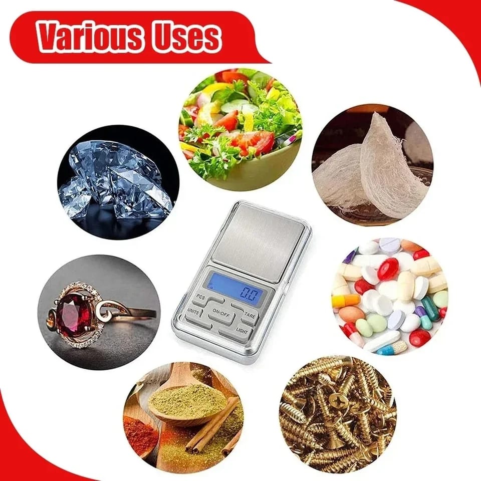 Mini Electronic Scales High Precision Pocket Digital Scale For Gold Sterling Jewelry Balance Gram For Kitchen Scale 500gx0.1g