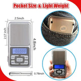 Mini Electronic Scales High Precision Pocket Digital Scale For Gold Sterling Jewelry Balance Gram For Kitchen Scale 500gx0.1g