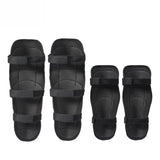 Motorcycle Elbow Pads For Men Stainless Steel Off-Road Locomotive Protective Gear Anti-Fall Riding Equipment (4 Pcs)