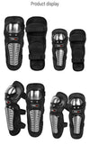 Motorcycle Elbow Pads For Men Stainless Steel Off-Road Locomotive Protective Gear Anti-Fall Riding Equipment (4 Pcs)
