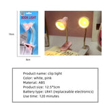 Mini LED Clamp Lamp – Portable USB-Powered Desk Light With Adjustable Flexible Neck, Strong Clamp Base, Eye-Friendly Flicker-Free Lighting For Home, Office, Bedside & Travel ( Random Color)