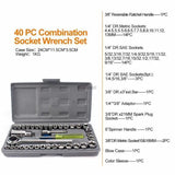 40pcs Aiwa Socket Wrench  Tool Kit & Screwdriver And Socket Set