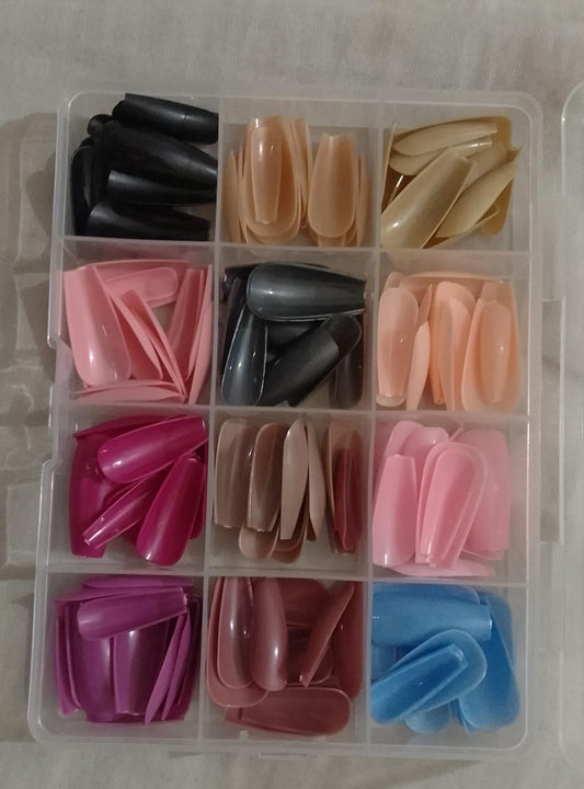 144 PCs Nails Box Artificial Nails Pack