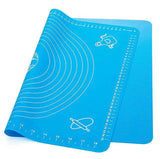 Big Size Silicone Baking Roti Mat With Measurements Heat Resistant Cookie Sheet Oven Liner | Non Stick Flour Rolling Mat | Baking Mat Kneading Dough Pad (Random Color)