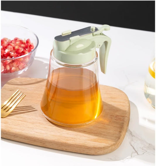 Honey Dispenser No Drip - Easy Squeeze Syrup Dispenser Bottle for Efficient Serving,  Honey Squeeze Jar for Kitchen & Coffee Bar, Mess-Free Solution(250ml)