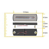 1 pc  LED Motorcycle Light Moto Rear Lights 40 LED Dual Color Light Guide Flow Direction Turning Brake Tail Lamp