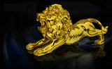 Get Golden Lion Car Dashboard Decoration | Modern Abstract Style Resin Panther Statue | Home Decor Accessories