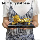 Get Golden Lion Car Dashboard Decoration | Modern Abstract Style Resin Panther Statue | Home Decor Accessories