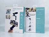 AY-49 Vlogger Video Making Kits Vlog Microphone LED Fill Light Mini Tripod Mobile Holder
