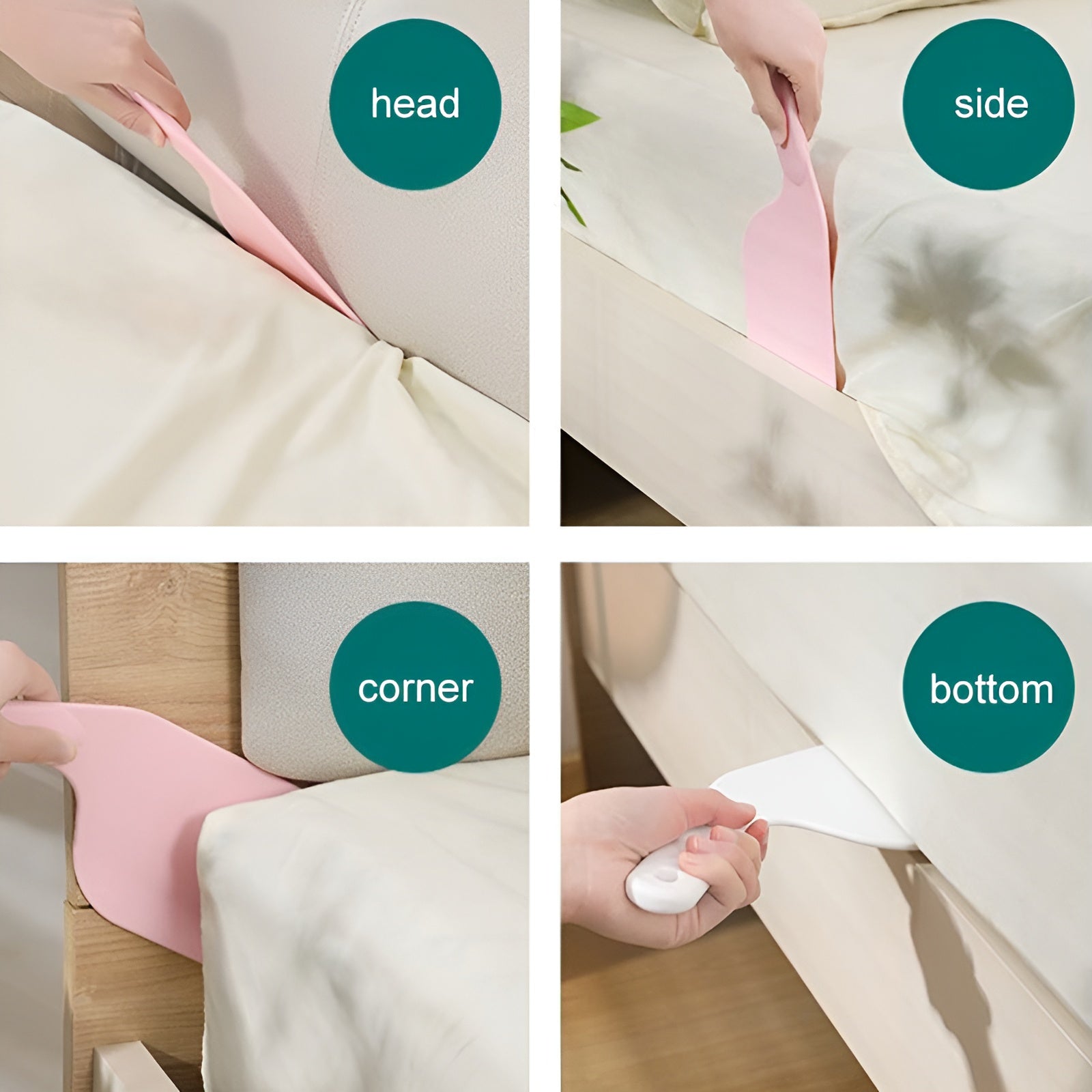 Bed Sheet Tucker Tool Tucking Paddle For Bed | Bedsheet Change Making Easier | Plastic Durable Sheet Change Helper ( Random Color )