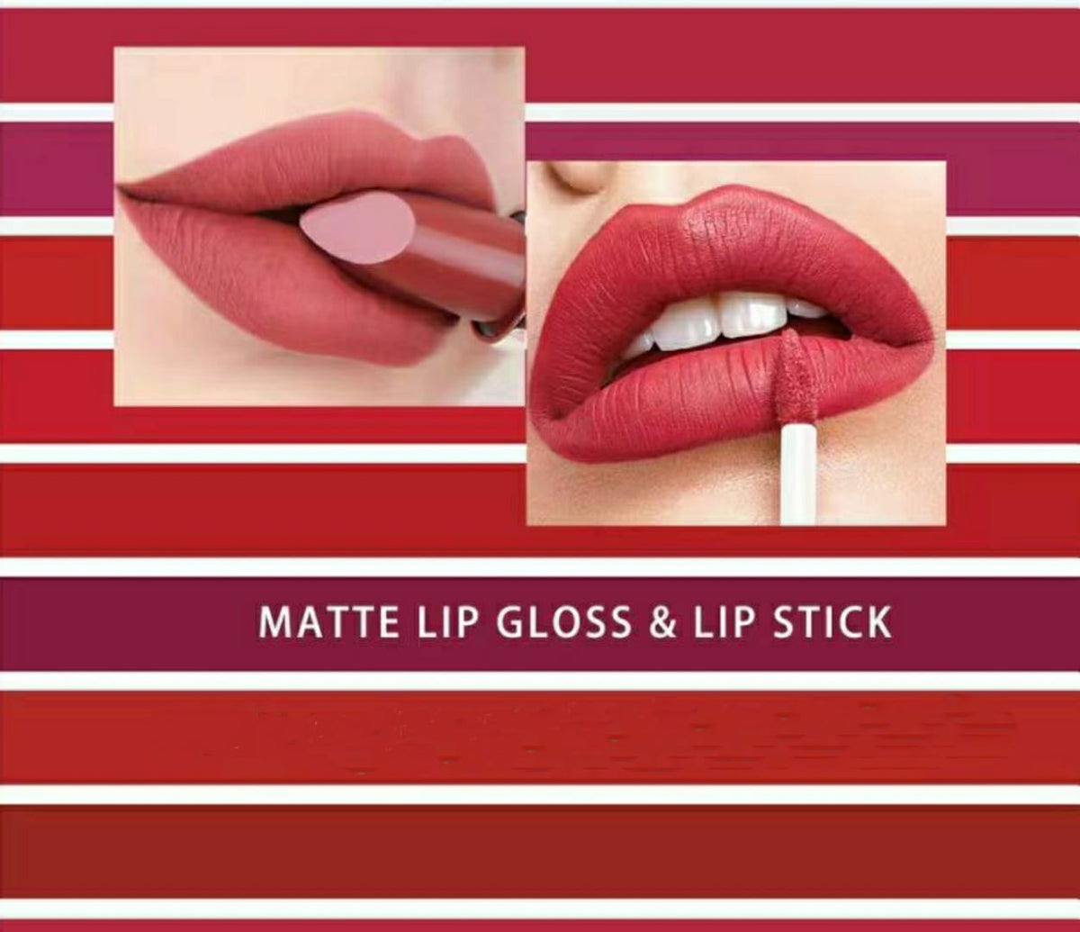Eccsece 2 In 1 Lipstick + Lipgloss