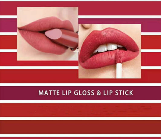 Eccsece 2 In 1 Lipstick + Lipgloss