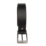 Men Buffalo Leather Belt | Waist Belt For Boys & Mens (Black)