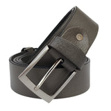 Men Buffalo Leather Belt Grey Color | Waist Belt For Boys & Mens (Grey)