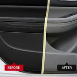 QIFENGHE Car Plastic Restorer - Auto Interior & Panel Renewal Wax Coating Agent Car Wax Car Wax Polish 200gm + Sponge