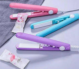 Mini Portable Hair Straightner / air smooth, silky, frizz-free and healthy.  (random color)