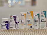 CeraVe 4 In 1 Skincare Kit Night Cream, Sunblock, Cleanser & Serum For Radiant Skin