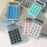 Student Calculator LCD Display Large Screen Siicone Buttons 8-Digit Handheld Study Electronic Calculator School Supplies(Random Color)
