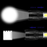Torch Mini Flashlight Rechargeable 500mAh ABS Plastic Body
