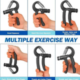 Hand Grip Strengthener Adjustable Resistance Wrist Strengthener Forearm Gripper Hand Workout Squeezer Grip Strength Trainer - Random Color