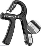 Hand Grip Strengthener Adjustable Resistance Wrist Strengthener Forearm Gripper Hand Workout Strength Trainer | With Counter (Random Colour)
