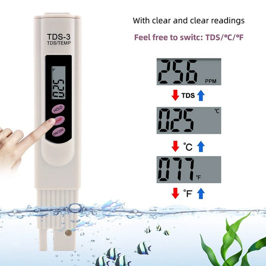 Portable Pen Digital Tester Tds 3 Meter Filter Measuring Water High Quality Purity(Random Color)