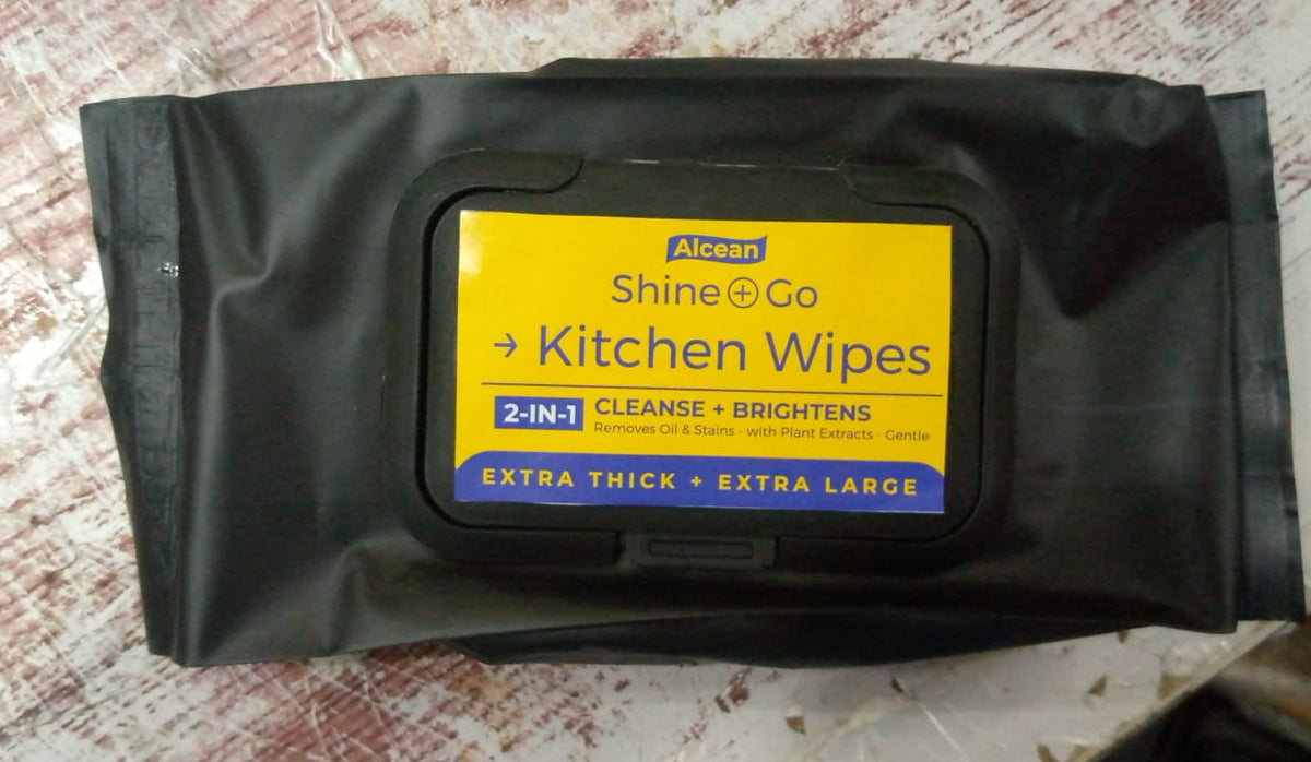 Kitchen Wipes 2-IN-1 CLEANSE + BRIGHTENS (50pc In 1 Pouch)