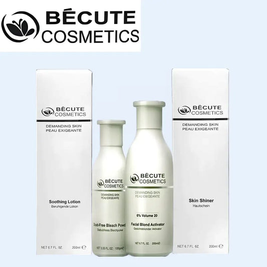 BeCute Whitening & Brightening Skin Polisher With Activator - Volume 20% Activator (200ml) - Dust-Free Blonder (100gm)