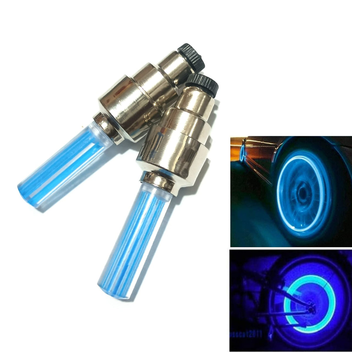Pack Of 2 Car Wheel LED Light And Motorcycle Bike Light Wheel Light | Led Neon Light (Random Color)