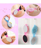 4 In 1 Foot Scrubber | Multi Use Pedicure Paddle Brush – 4 Step Pedicure Cleanse, Scrub, File And Buff (Random Color)