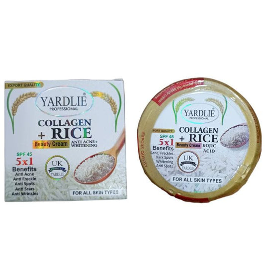 YARDLIE PROFESSIONAL EXPORT QUAL PORT QUALITY SPF 45 COLLAGEN + RICE Beauty Cream KOJIC ACID