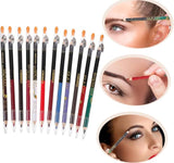 ( Pack of 12 )2 in 1 colors eye pencil multipurpose  Eye Pencil (Random color )