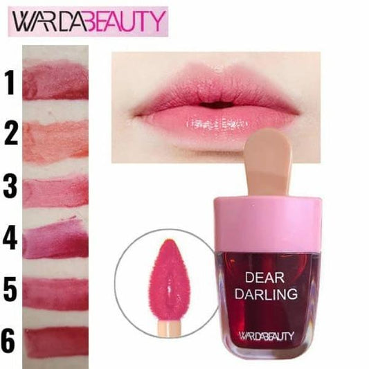 Pack Of 6 Dear Darling WardaBeauty Ice Cream Lip And Cheek Tint Long-Lasting Lip Tint (Random Color))