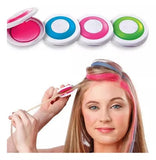 Pack Of 4 Temporary Hair Chalks  4 Colors Hair Dye Powder Temporary Hair Styling Chalk Salon  Hair Dye Powder Cake Washable