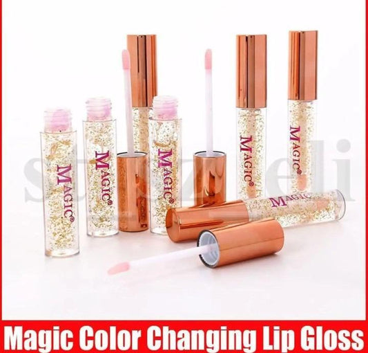 Pack Of 2 Magic Color Changing Lipgloss Lip Oil, Liquid Glossy Finish (Random Color)