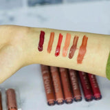 Pack Of 6 Nude High Pigment Matte Lipgloss Soft & Matte Texture Hydrating Lipgloss (Random Color)