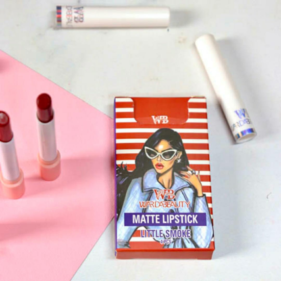 Pack Of 4 High Pigment Lipstick, Fatty Base Lipstick Naturally Tint Your Lips To Soft And Comfortable Matte (Random Color)