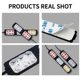 Red And Blue Flasher Light & Dolphin Light Universal Product For Car And Motorcycle