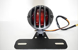 Motorcycle Cafe Racer Backlight, Tale Light, Brake Light With Number Plate Holder 2 In 1 Vintage Quality ,Grill Backlight For Bikes Universal Fitting