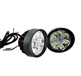 2 Led Plus Button LED Headlight & Button Assist Lamp For Motorcycle Motorbike Bike Universal CD70 CG 125 & All